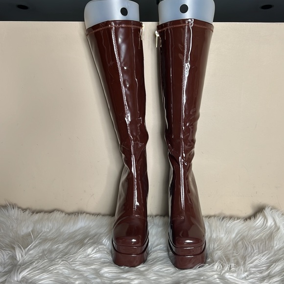 Cape Robbin Brown Platform Knee Boots - Picture 8 of 11